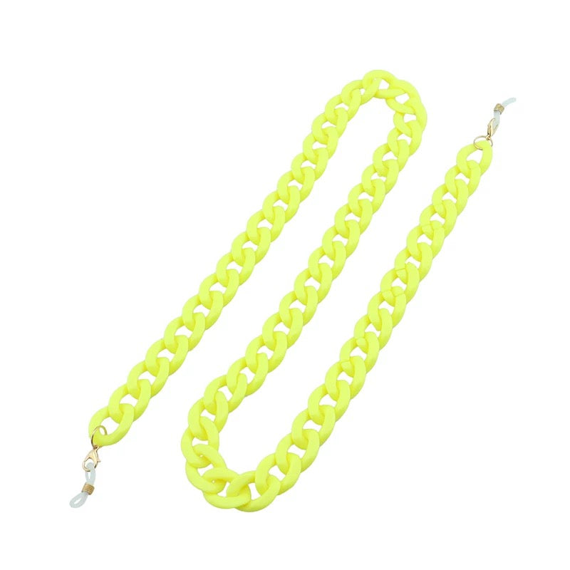 Chain link glasses/mask holder
