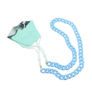 Chain link glasses/mask holder