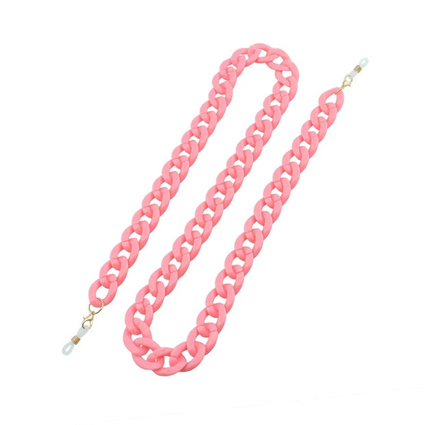 Chain link glasses/mask holder